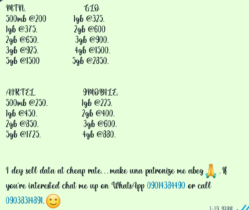 All my data plans are valid for 30 days.. DM for more info

.#Trending  #viral #dataservice #viral