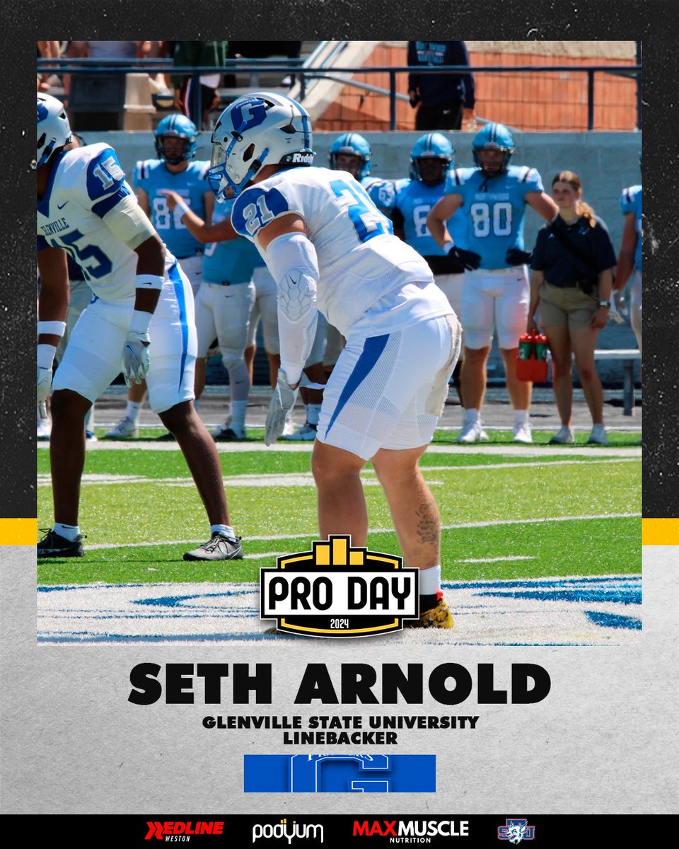 𝗖𝗢𝗡𝗙𝗜𝗥𝗠𝗘𝗗‼️☑️🏈 @SethIArnold1 from @GlenvilleStFB will be showcasing his skills at the 2024 @PodyumRecruit Pro Day! See you in Miami! thepodyum.com/pro-day Powered by maxmuscle.com #EarnYourLevel #PodyumProDay #ProDay #ProDay2024 #NFL #CFL #UFL #IFL #ELF