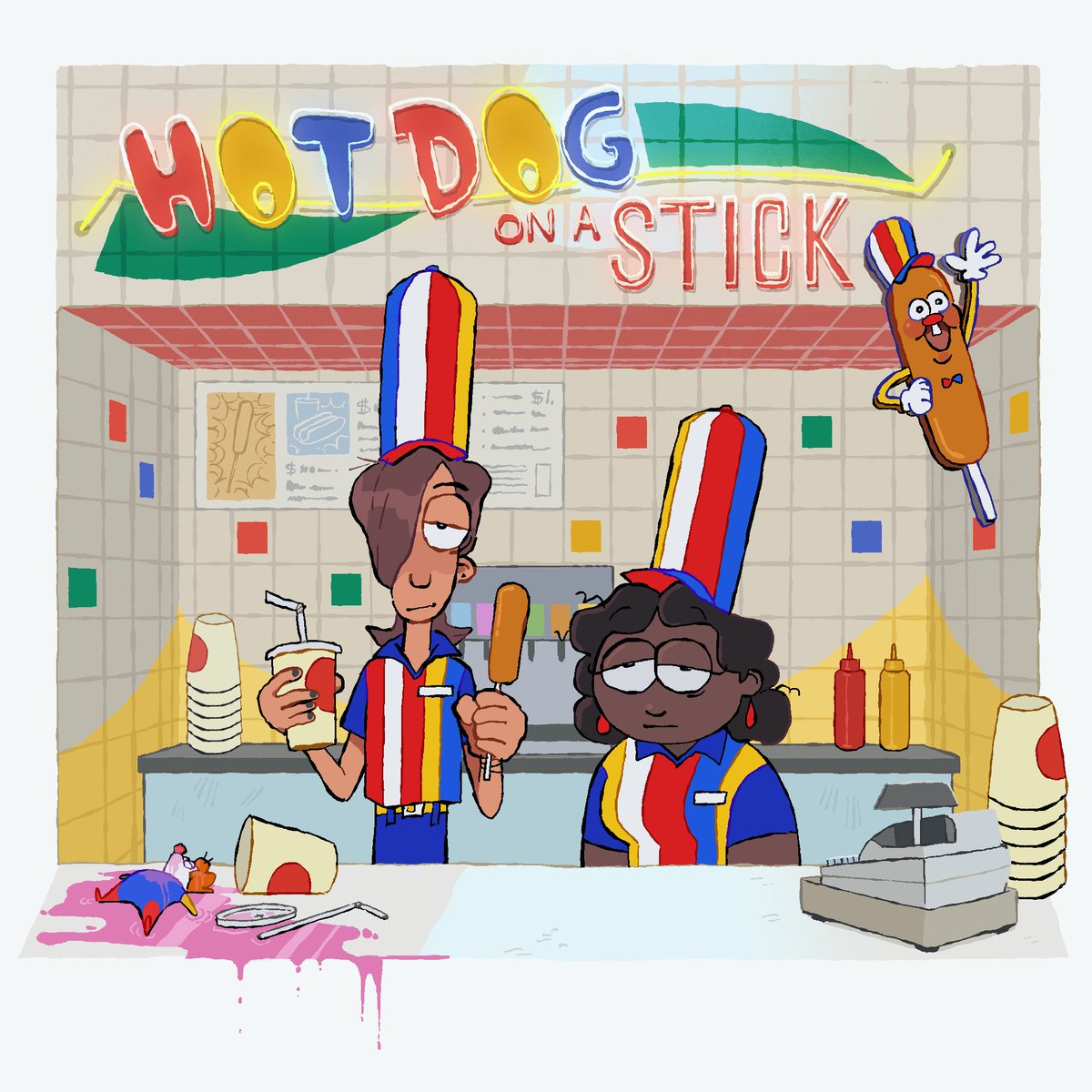 📢 ANNOUNCEMENT: Bite Shift is going through some changes! The remainder of the series will now take place at a Hot Dog on a Stick