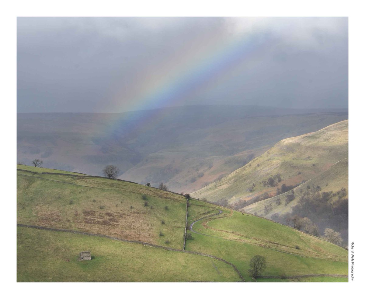 The Bank, Kisdon, with added rainbow. Taken a couple of days ago. #Swaledale #YorkshireDales