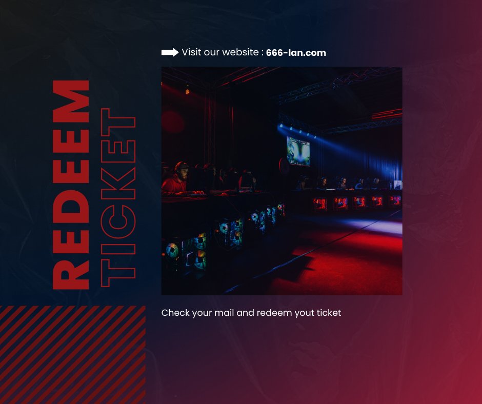 🎟️Attention Event Attendees! Redeem Your Ticket to Enter the darkness You need to claim your ticket first via email. If you haven't redeemed your ticket, YOU CANNOT ENTER THE EVENT! Have your ticket handy - digital or printed, we're ready to welcome you! See you at the event 😈