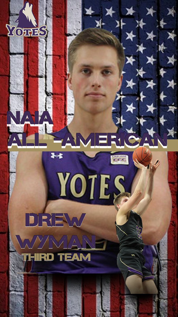 MBB | Congratulations to <a href="/yoteshoops/">College of Idaho MBB</a> Drew Wyman for being named to the third team NAIA All-American team. Read more:  

yoteathletics.com/news/2024/4/1/…… #ComeWinWithUs #LegacyDriven