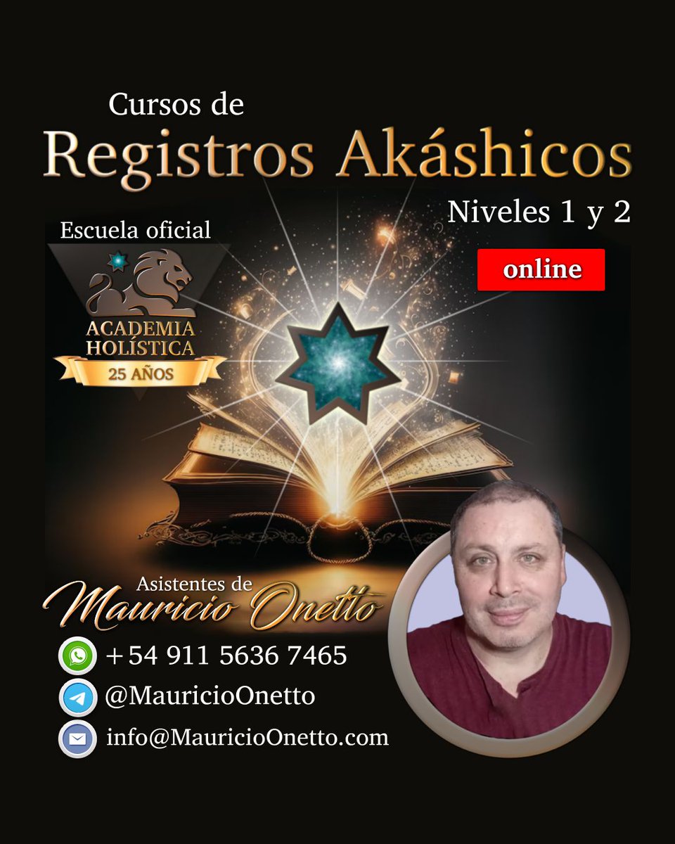 regAkashicos's tweet photo. Conducidos por @MauricioOnetto
💬WhatsApp: +56 9 8298-3115
💬Telegram: MauricioOnetto
✉️Email: info@MauricioOnetto.com
🔗Web: https://t.co/PpGUogQ4oR

#RegistrosAkashicos #AcademiaHolistica #MauricioOnetto #AkashicHealing @redHolistica https://t.co/V8JImLOgvG