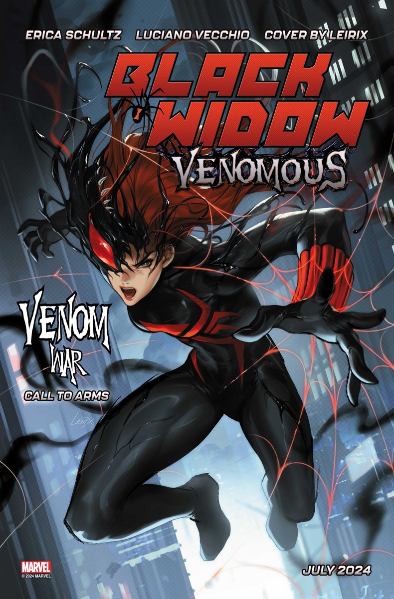 One of Marvel's deadliest Avengers evolves into a lethal symbiote hero. 'Black Widow: Venomous' arrives this July. Learn more now: spr.ly/6012ZvpAK