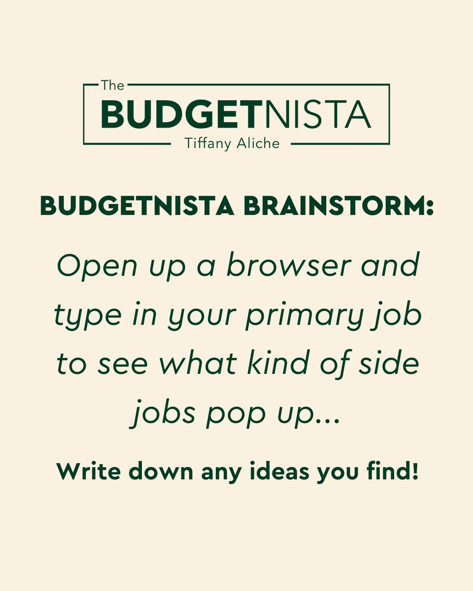 🤑 Happy Financial Literacy Month 🤑 Inflation got you feeling like your paycheck just got shrunk in the dryer? 👉🏾👉🏾 type your current job title into a search engine with 'side hustle' or 'freelance' after it #FinancialLiteracyMonth #TheBudgetnista #GetGoodWithMoney