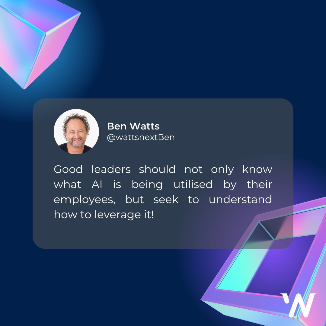 Empowering Leadership 💼✨ Our CEO emphasises the importance of embracing AI in the workplace. It's not just about knowing what AI tools your team uses, but understanding how to maximise their potential! 💡 #Leadership #AIinBusiness