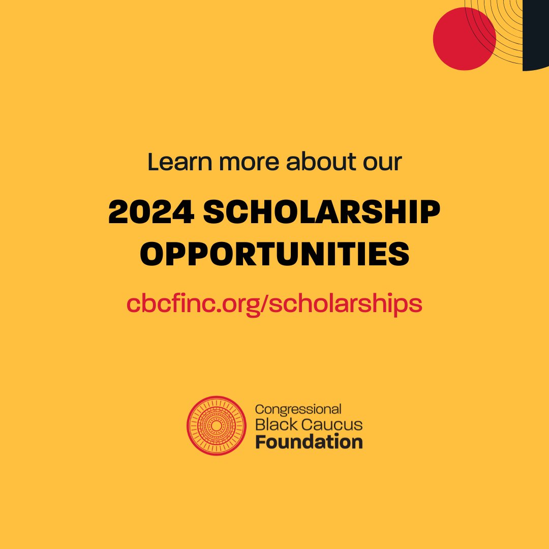 It's the final month to start and submit your application to our remaining 2024 #scholarship opportunities. 💸🎓 Head over to the #CBCF website to learn more about the application requirements, deadline, and description. 🔗: cbcfinc.org/scholarships