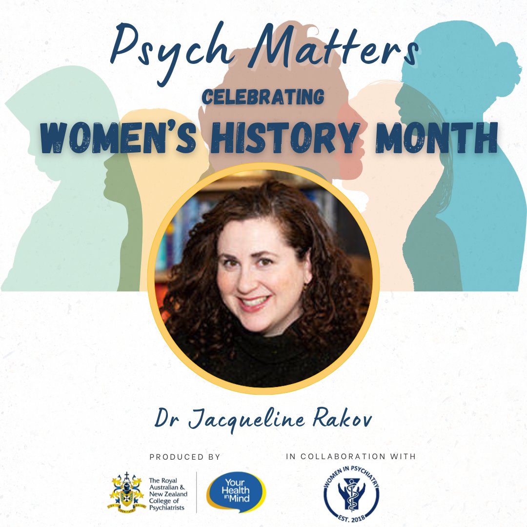 The latest episode of #PsychMatters in honour of #WomensHistoryMonth is out now! 🎧 Tune in to hear from Dr Jacqueline Rakov clinical and forensic psychiatrist and Deputy Chair of the RANZCP VIC Faculty of Forensic Psychiatry Subcommittee @psychwrite ➡️psychmatters.ranzcp.org/1072258/145352…