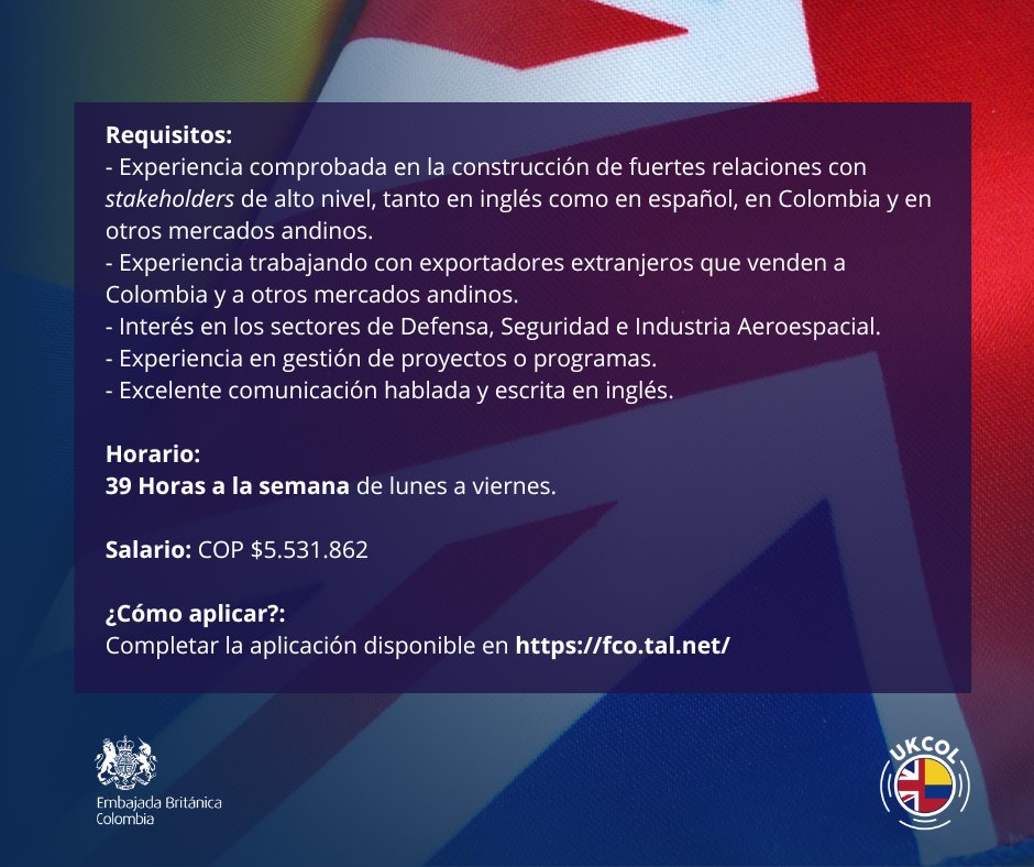 UKinColombia tweet picture