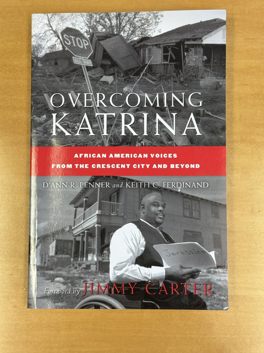 Grateful @kcferdmd for this amazing gift. I had no idea he wrote this book until recently. Hearing about Katrina from him has always moved me. A terrible moment in US history. We learn from these moments. Keith left with his family & nothing else. Came back & helped rebuild NOLA