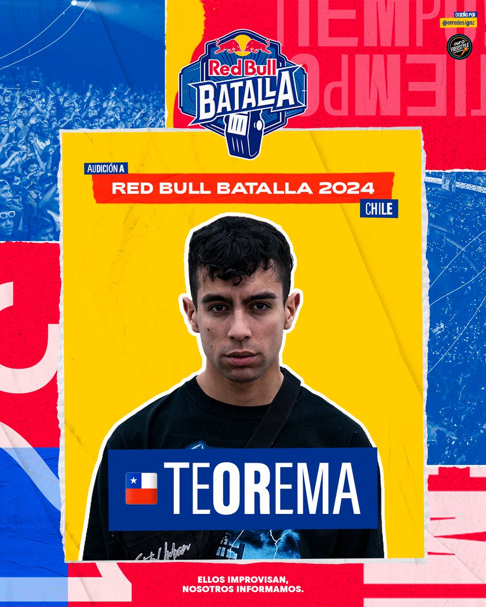 ¡TEOREMA 🇨🇱 en Red Bull Batalla! 📱 El freestyler chileno, campeón nacional de Red Bull Batalla 2019 ha enviado su audición para participar este año. En su participación internacional cayó ante Gazir 🇪🇸 en primera ronda. #RedBullBatalla 🏆