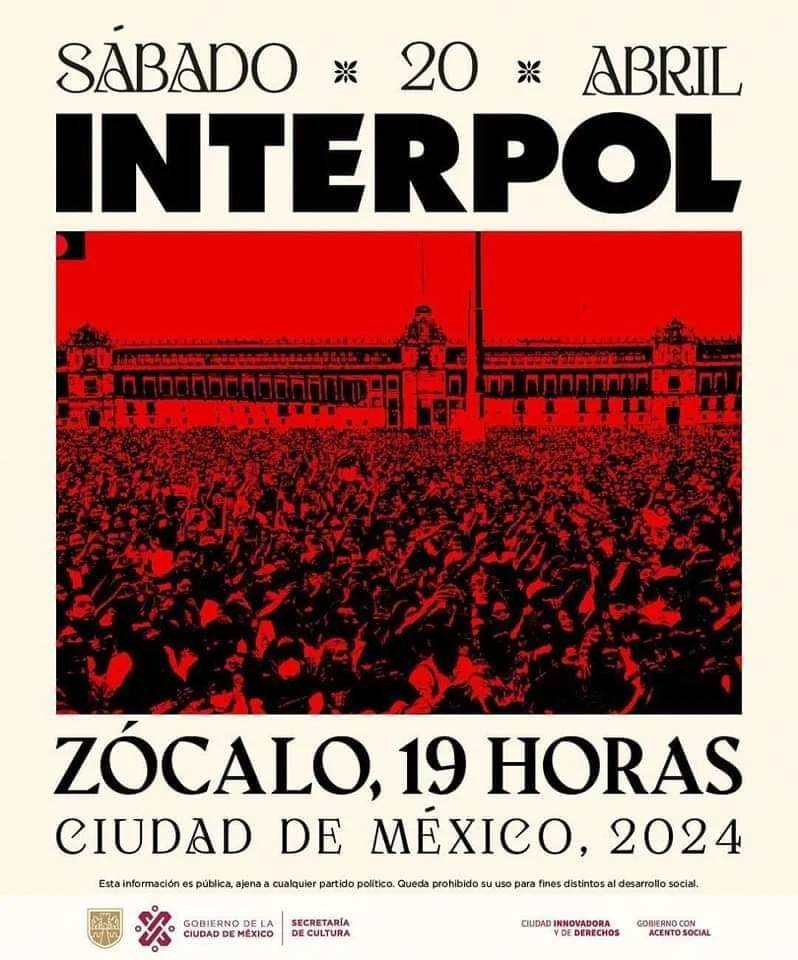 Vámonos a ver a Interpol en el Zócalo!!
Sábado 20 de Abril 2024
Viaje redondo Xalapa-CDMX-Xalapa
$850
¿Quien dice yo?
Aparta yaaaaa que se acaban los lugares!!!
Desde #Xalapa #YoViajoEnVan