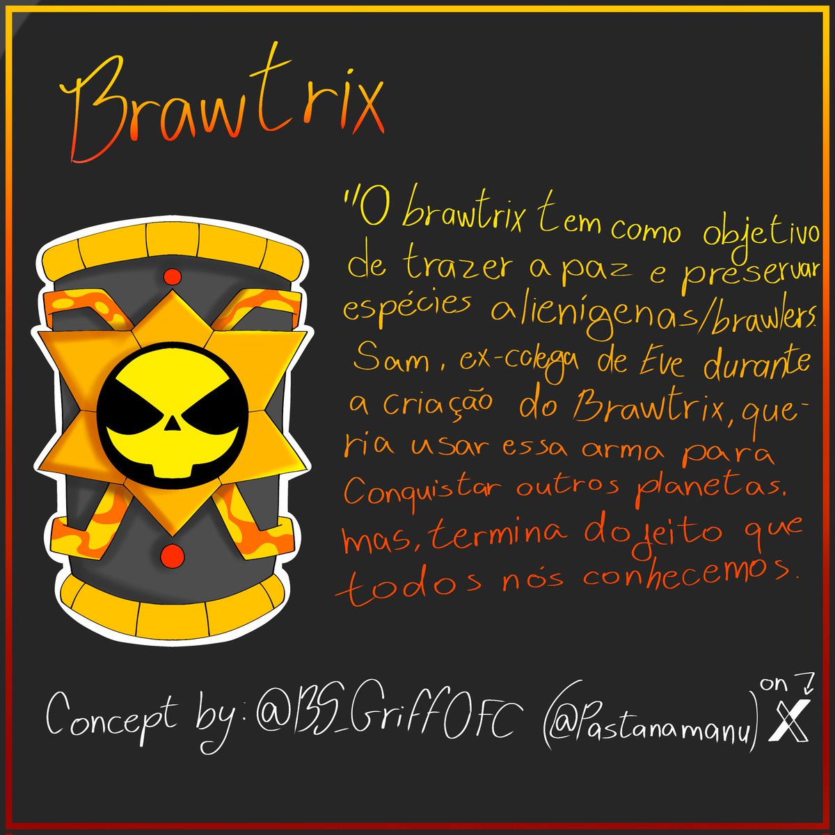 PastanaManu's tweet image. Apresento a vocês... O Brawltrix! Um Omnitrix de um universo alternativo de Ben 10 com brawl 🙂
(As idéia véi 😔)
#BrawlStars #Ben10AU #Brawltrix