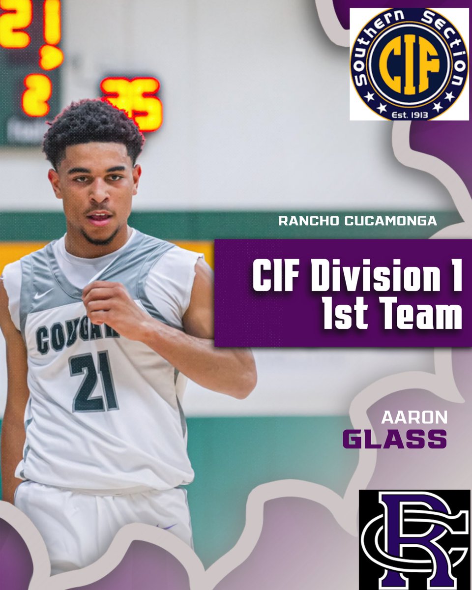 Congrats to @aceglass21 for earning CIF Div 1 1st team honors!