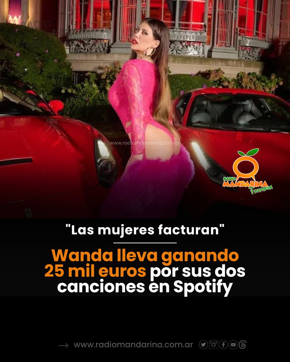 EXITOSA 👑💰 Al parecer, el nuevo proyecto de Nara como cantante tuvo mucho éxito tanto en escuchas, como en lo económico. 
#loveoyloquiero #badbitch #spotify #wandanara #money #cash #LasMujeresYaNoLloran #quienpudiera