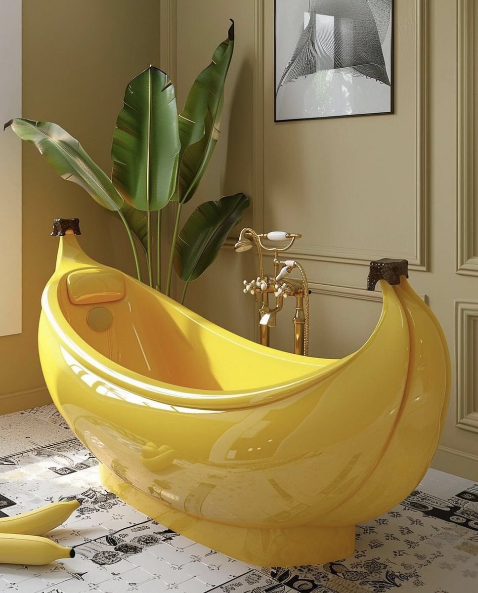 kinda want the banana bathtub