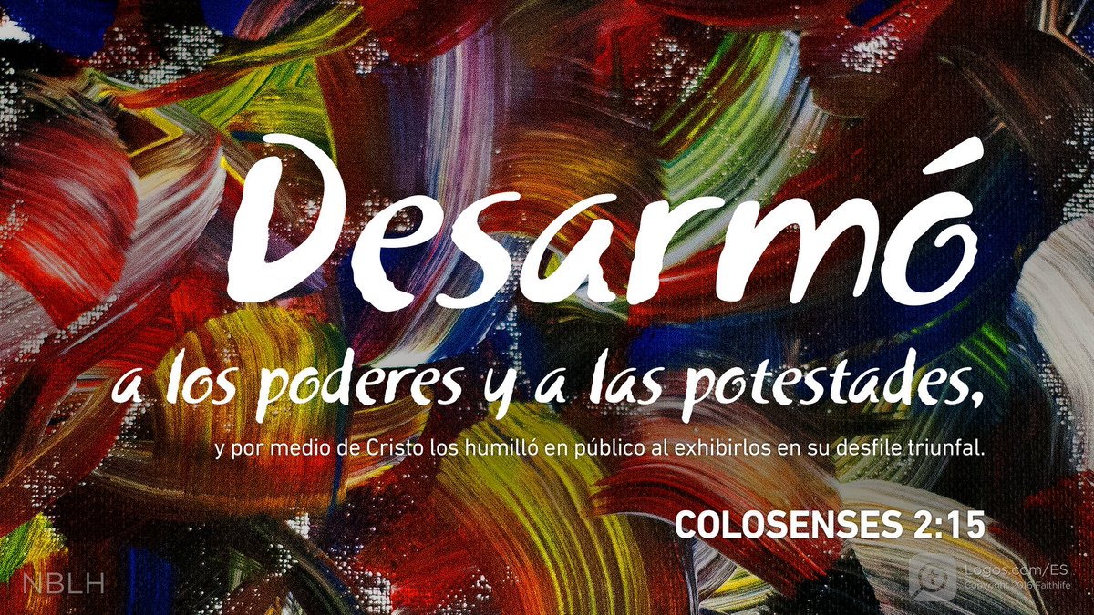 Estoy leyendo Colosenses 2:15