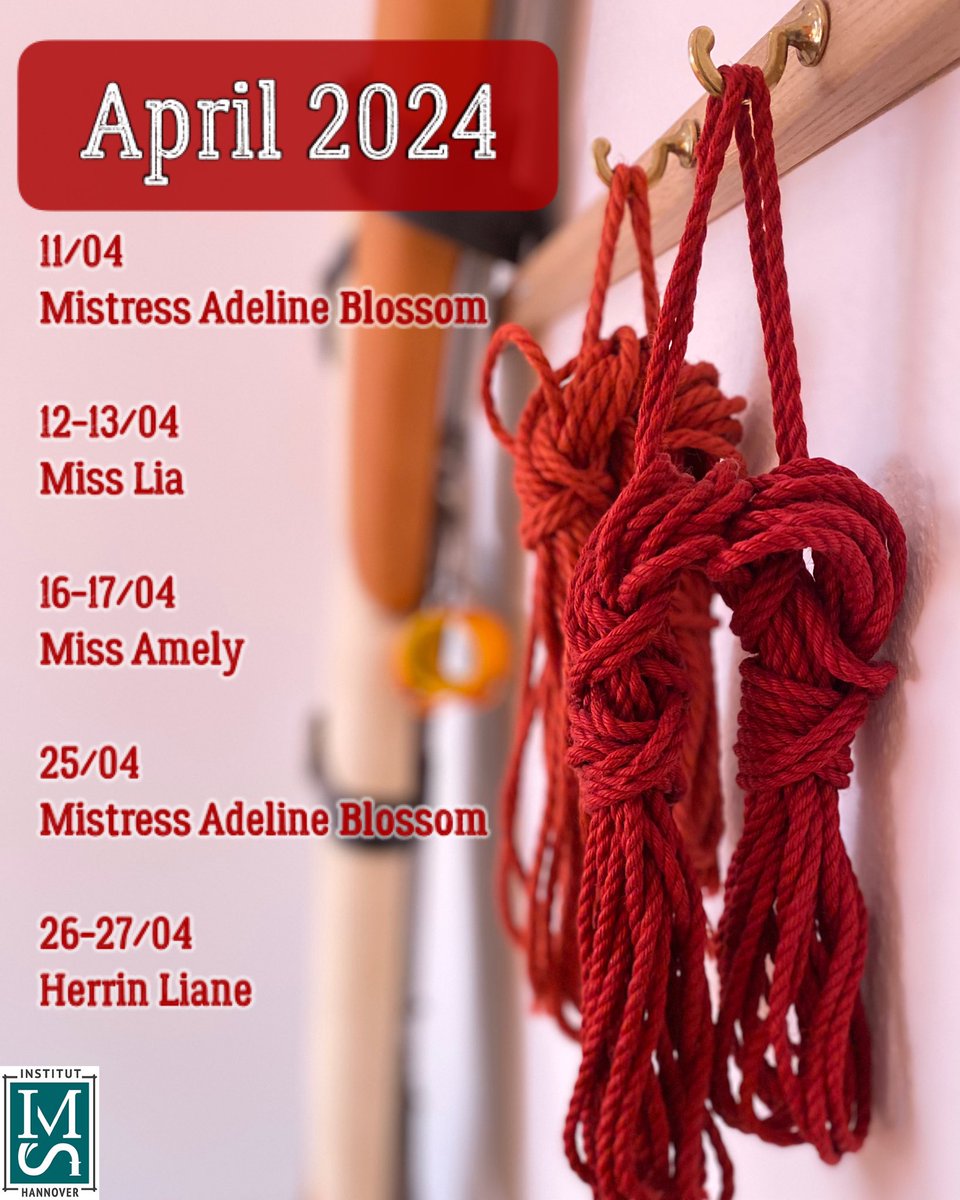 Institut IMS Hannover (@imshannover) on Twitter photo Termine im April Institut IMS Hannover:
Willkommen
<a href="/dominablossom/">Mistress Adeline Blossom</a>
@MissLia_Bizarre
@amely_pain
<a href="/DominaLiane/">Domina Herrin Liane</a> Termine im April Institut IMS Hannover:
Willkommen
<a href="/dominablossom/">Mistress Adeline Blossom</a>
@MissLia_Bizarre
@amely_pain
<a href="/DominaLiane/">Domina Herrin Liane</a>