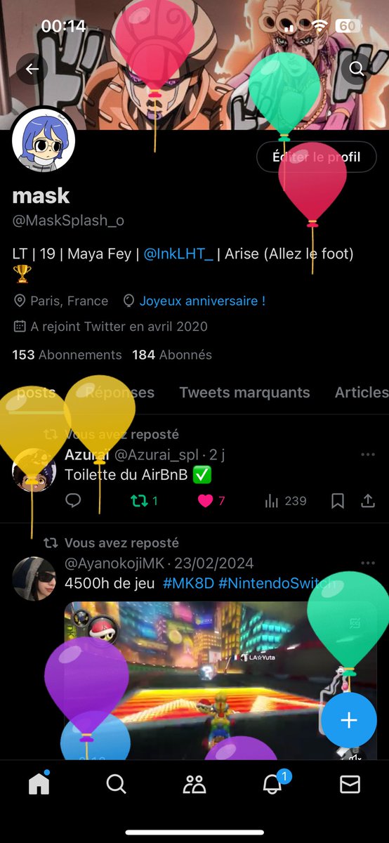 MaskSplash_o's tweet image. It’s balloon time !