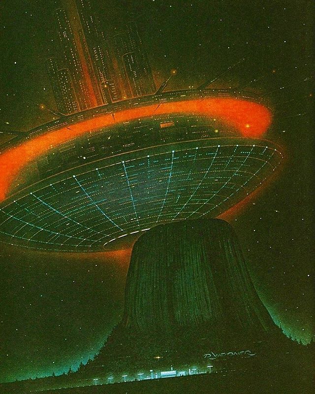 Art for ‘Close Encounters of the Third Kind,’ by Ron Weidner, 1978