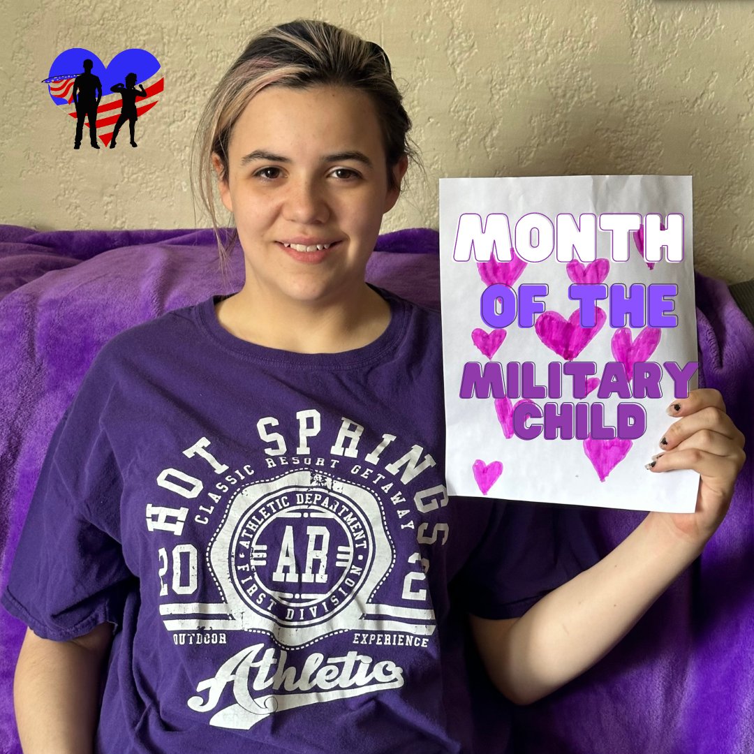 💜April is the Month of the Military Child! 💜 #MonthOfTheMilitaryChild #WearPurple #SaluteHeroes #AmericasLittleHelpers #BraveAndResilient Visit saluteheroes.org/americas-littl… to view more about our very own program committed to the children of our American Veterans!