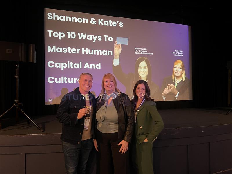 Our Beacon Pointe #CEO, @seusey, teamed up with @Kate__Healy in a #DavidLetterman inspired session at @FutureProofAC #ColoradoSprings Retreat, providing real-world tactics and examples for growing a top-notch, engaged professional team.