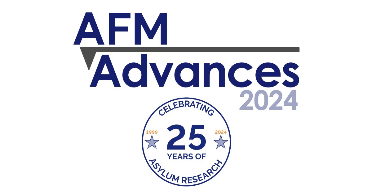 In recognition of our 25th birthday, we're extending the #AFMAdvances2024 abstract submission deadline to 𝗔𝗽𝗿𝗶𝗹 𝟭𝟲!
Celebrate with us by submitting your abstract and making plans to attend the event at UCSB this summer 👉 okt.to/qPrb7e.
#AtomicForceMicroscopy