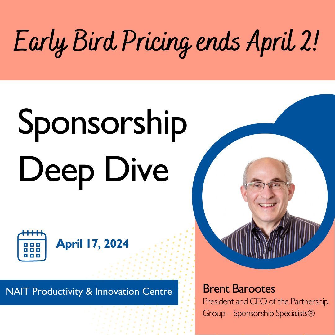 Last chance to get discounted ticket prices on the Sponsorship Deep Dive happening April 17. Prices go up after tomorrow and space is limited so register today -> buff.ly/49hjZld