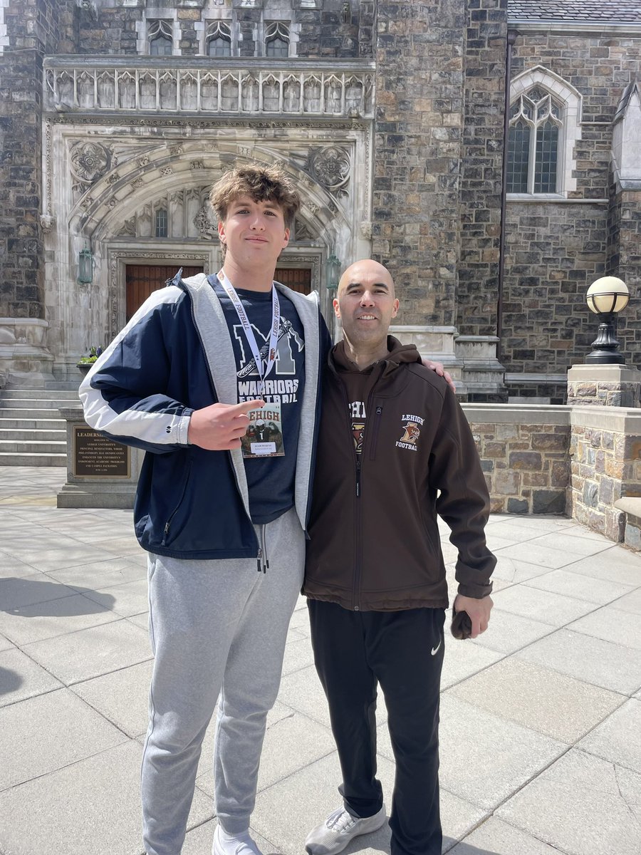 Had a great time at Lehigh the other day. Had a fun time touring the campus and getting to know the team and how they practice. Thanks coach @coach_cahill and @CoachMorita for the invite it was a good time!