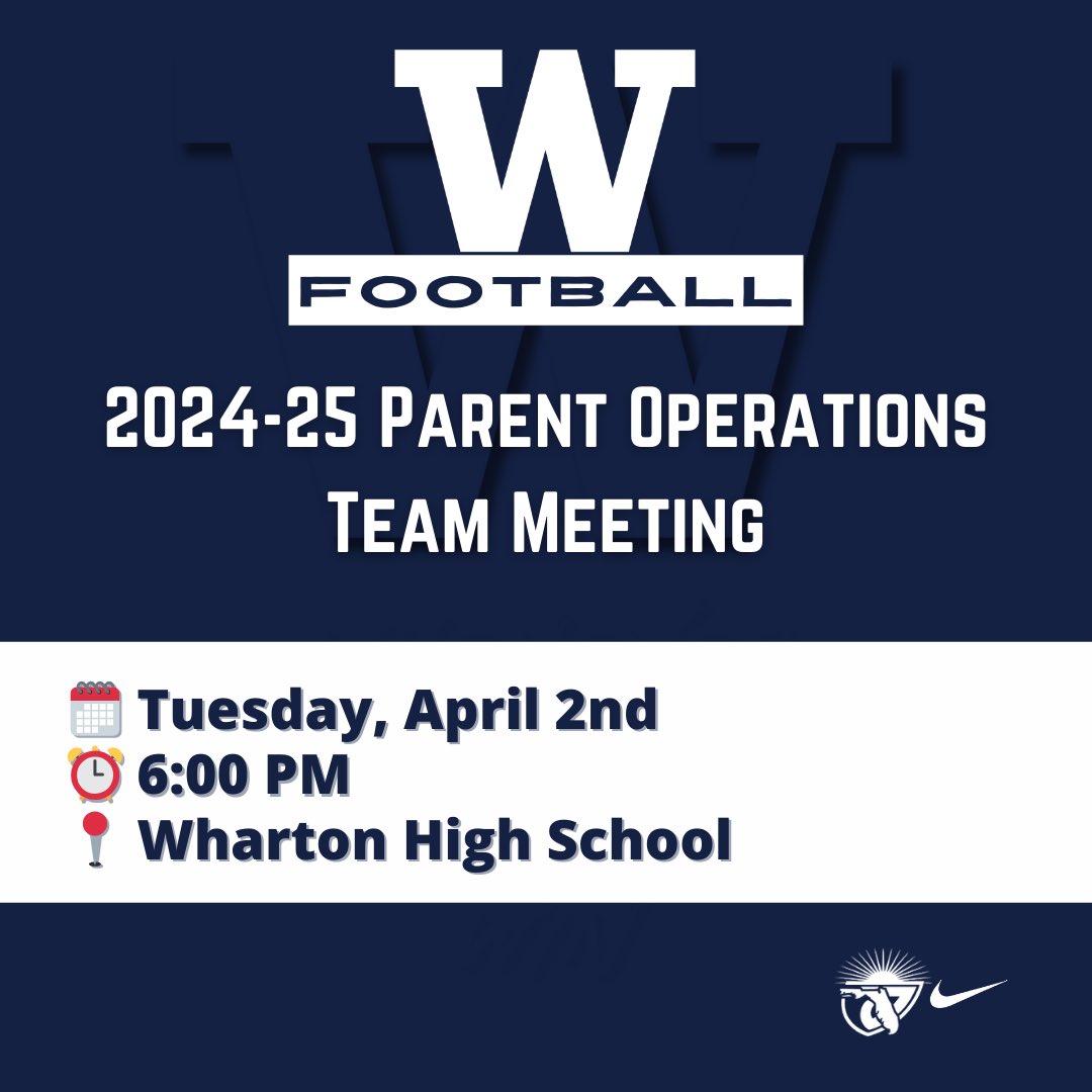 Join us Tuesday, April 2nd at 6pm to learn more about the Football Operations Team! If you are interested/able to attend, please fill out this brief form: forms.gle/baZSDRRGUvF44R…