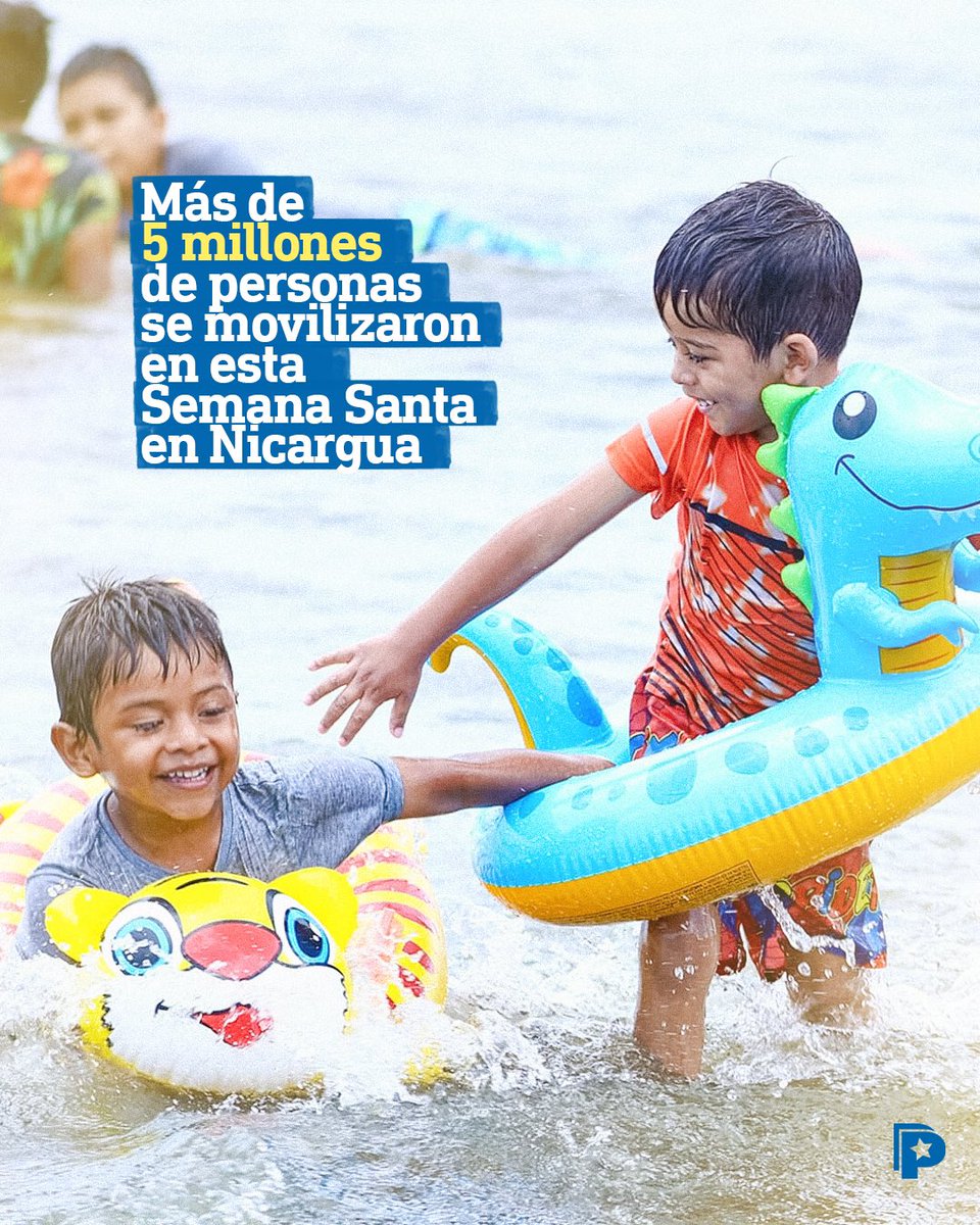 🎉🏖️📈   Más de 5 millones de personas disfrutaron de la Semana Santa en #Nicaragua, participando en una variedad de actividades culturales, recreativas y religiosas, así lo informó la Compañera Rosario Murillo, Vicepresidenta de Nicaragua.