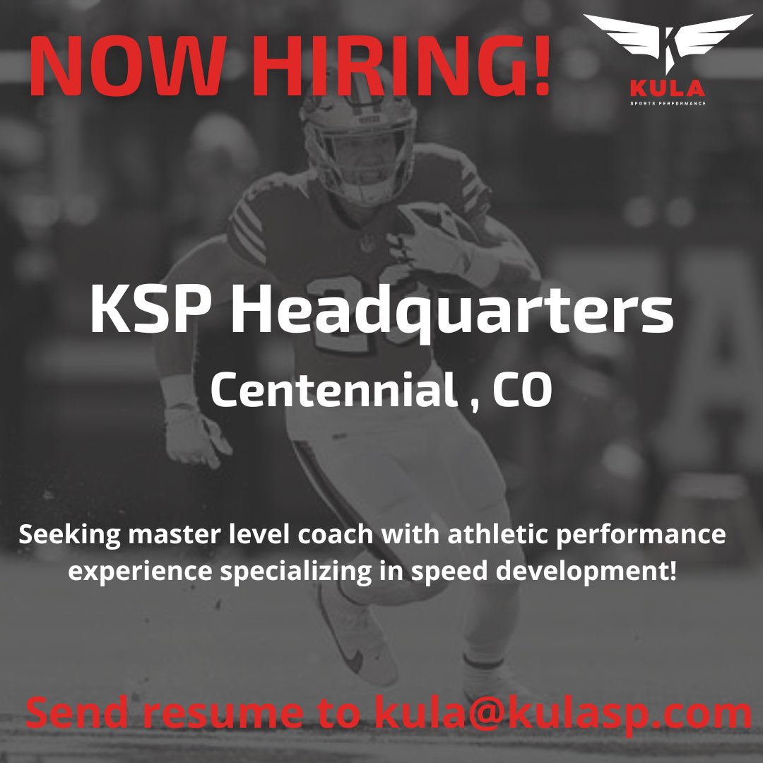 KSP HQ looking for the next star 💫 New state-of-the-art facility this summer in beautiful Colorado and more than enough opportunity waiting for you! DM or send resume to kula@kulasp.com