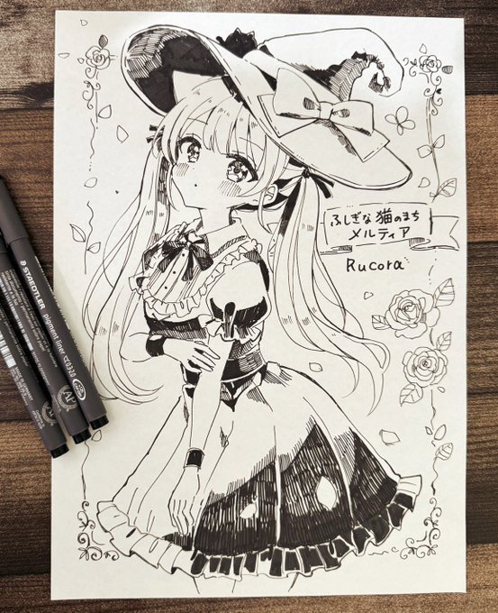 ペン画ルコラちゃん🐈
#猫メル 