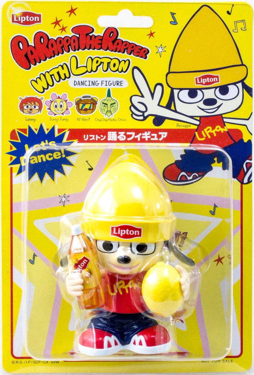 VGPlushDaily's tweet photo. Today’s Second Video Game Collectable of the Day is:

The Parappa the Rapper with Lipton Dancing Figure https://t.co/CRpeor3Z4u