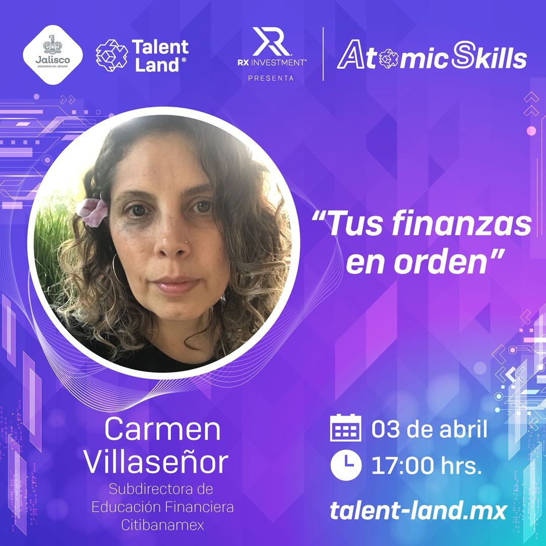 ¿Sabías que puedes usar las deudas y la tarjeta de crédito a tu favor? Carmen Villaseñor, de @Citibanamex, te enseñará sobre finanzas personales. Te esperamos el miércoles 3 de abril a las 17:00 horas en el Atomic Skills Stage en su conferencia 'Finanzas 911'. @edu.citibanamex