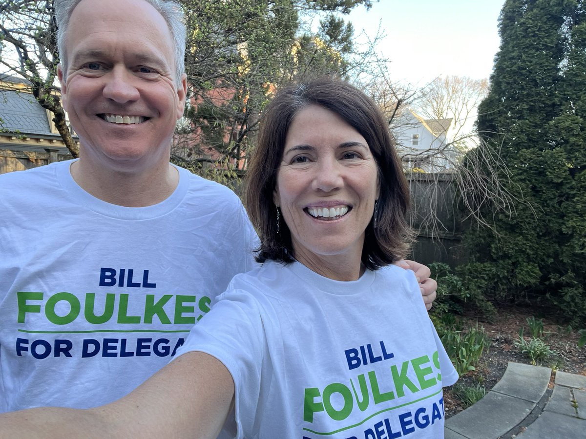 HelenaBFoulkes's tweet photo. My husband Bill Foulkes is running to be a delegate for Joe Biden in CD1. He’s been teaching entrepreneurship at RISD for years and was the Chair of the RI Council on Post-Secondary Education. Besides that he’s a great husband, father of our 4 children, and human being. https://t.co/FezqxxIuY1