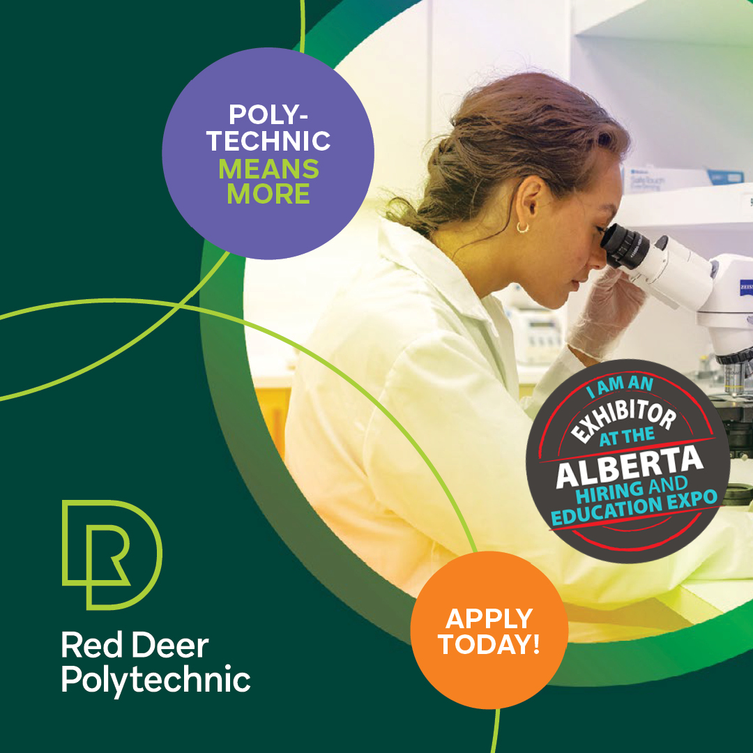 Meet Red Deer Polytechnic at the ALBERTA Hiring & Post-Secondary Education Expo 2024! Date: May 2, 2024 Time: 11 AM – 3 PM Location: Roll-A-Dome, Red Deer, AB Get a Free Ticket & see the List of Exhibitors: events.blackpress.ca/alberta-2024 For more events, follow us on Facebook!