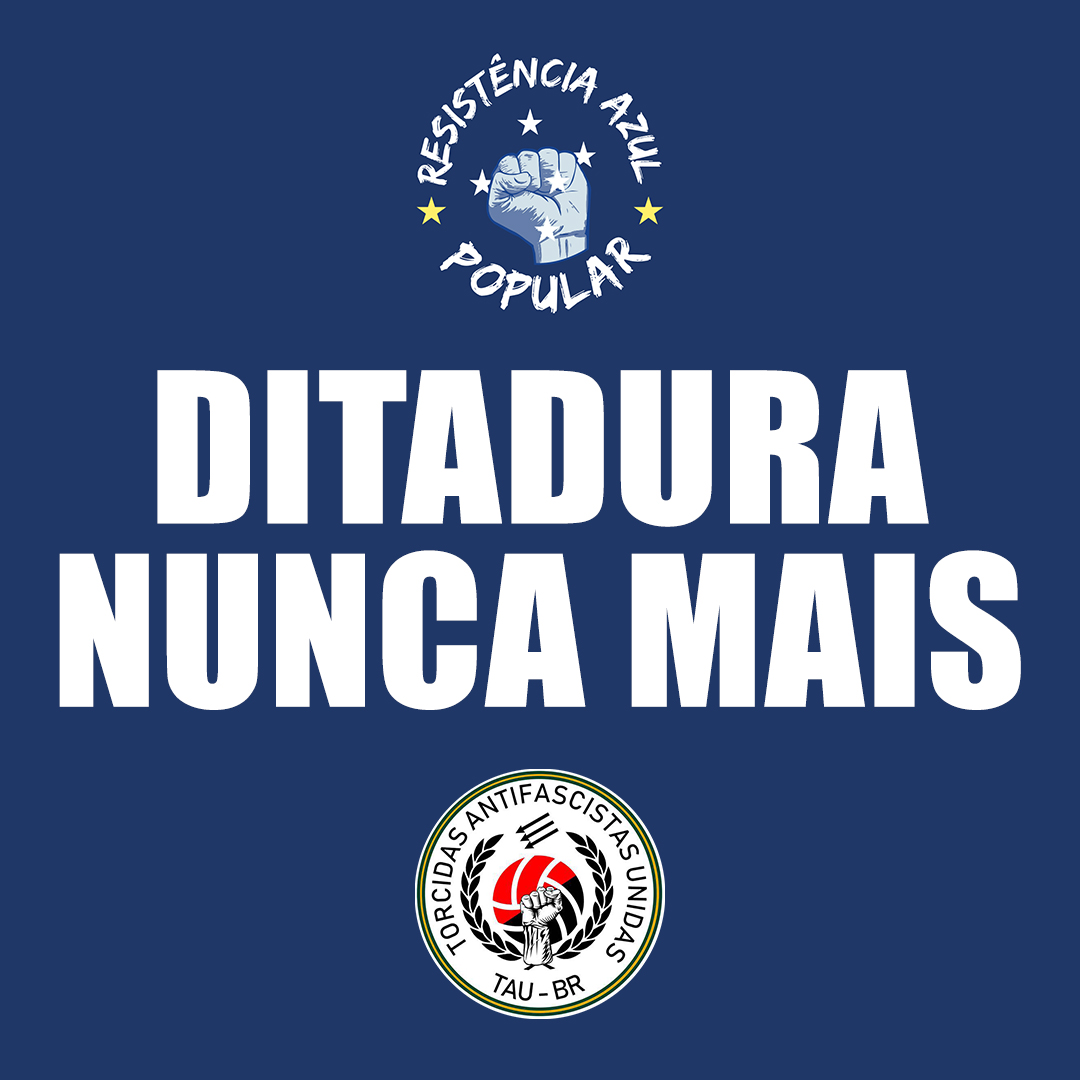rap_cruzeiro's tweet photo. Há 60 anos ocorria o golpe que deu início aos 21 anos de Ditadura Civil-Militar (1964-1985).

"Em 70, o Brasil era uma ditadura. Eu odiava a repressão e a falta de liberdade"  (Tostão, ídolo cruzeirense e profundo crítico do regime autoritário).

#DitaduraNuncaMais https://t.co/yAvW663P3N