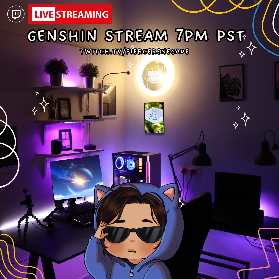 fiercerenegade's tweet photo. Go drop a follow &amp; drop by when I go live on https://t.co/EL2xyL6FLP.
Today we are playing #GenshinImpact &amp; reflections post #therapy session because I'm transparent about my #healing &amp; #traumawork. How are you committed working on your triggers? Do you practice accountability? https://t.co/kRqROBVJPw