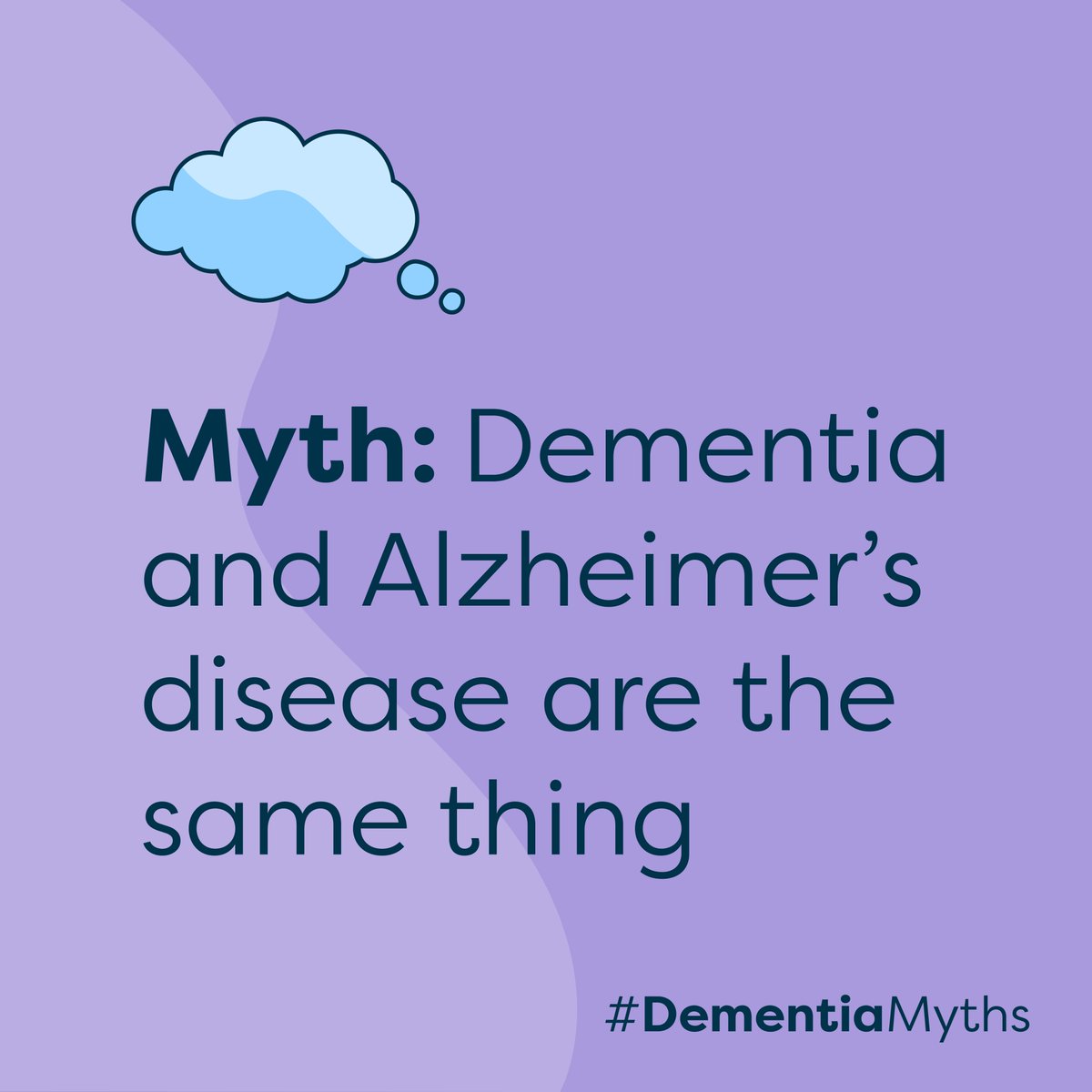 Did you know there are more than 100 diseases that may cause dementia? Alzheimer's disease is just one type of dementia but there are many others. For information on different types of dementia visit dementia.org.au/about-dementia…