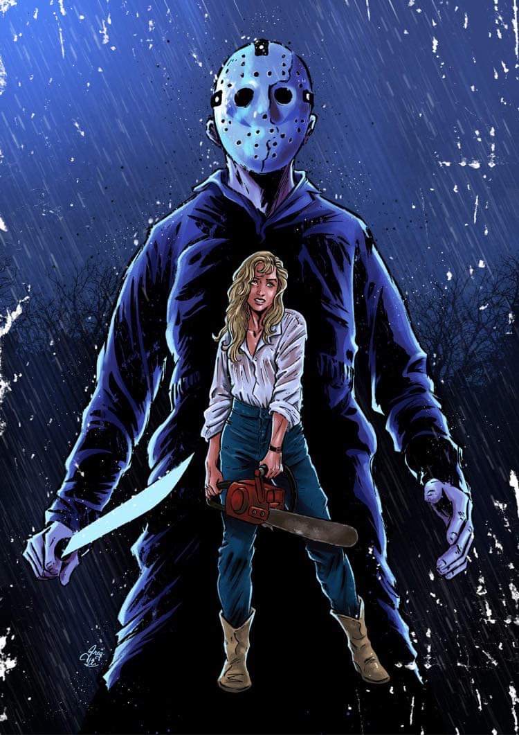 Yes!!  We will both be at the Monroe Comic Con on September 13th( Friday the 13th!!) and Saturday the 14th in Monroe Michigan. Come by and say”What’s Up, Pam”…. and I’ll tell ya!# fridaythe13th #jason # finalgirl#tom#morga#monroecomicon