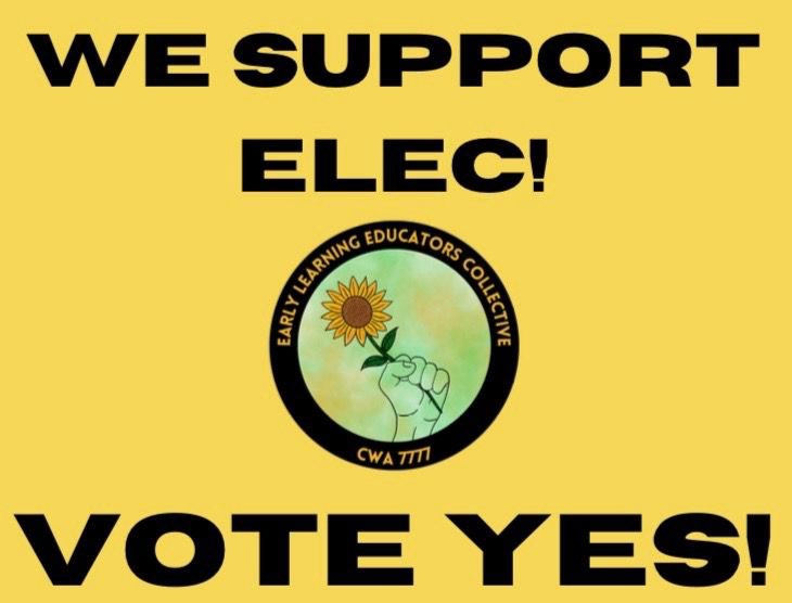 CIDU stands with educators at @elecdenver in their bid to form a union with @cwa7777 at the @jccdenver Early Learning Center—the vote is Wednesday—here’s to success!