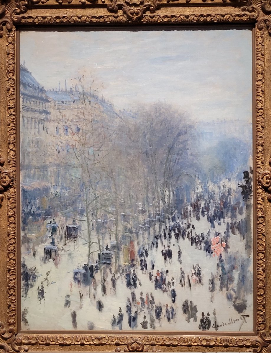 Boulevard des Capucines Claude Monet @ MuseeOrsay #Paris1874
