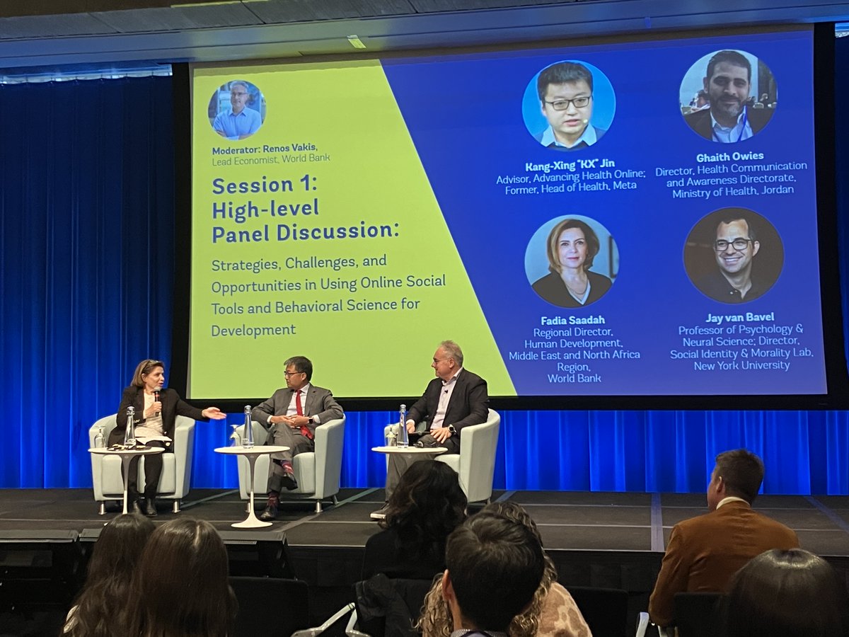 Fadia Saadah (@fadiasaadah) on Twitter photo Pleased to join today's <a href="/WBG_Poverty/">World Bank Poverty</a> event with <a href="/rvakis/">Renos Vakis</a>, <a href="/jayvanbavel/">Jay Van Bavel, PhD</a>, Jordan MOH's Dr. Ghaith Owies, and Kang-Xing "KX" Jin. Social media & digital platforms have incredible potential that can be harnessed to improve services & address global challenges. worldbank.org/en/events/2024⦠Pleased to join today's <a href="/WBG_Poverty/">World Bank Poverty</a> event with <a href="/rvakis/">Renos Vakis</a>, <a href="/jayvanbavel/">Jay Van Bavel, PhD</a>, Jordan MOH's Dr. Ghaith Owies, and Kang-Xing "KX" Jin. Social media & digital platforms have incredible potential that can be harnessed to improve services & address global challenges. worldbank.org/en/events/2024ā¦