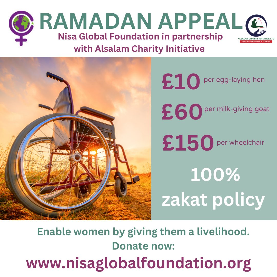 Searching for somewhere to donate your #zakat where you will get full transparency? Look no further! NGF have a 100% zakat policy and your zakat donations will go directly towards enabling women and girls to change their world! 💜💚 #Ramadan2024 #LaylatulQadr