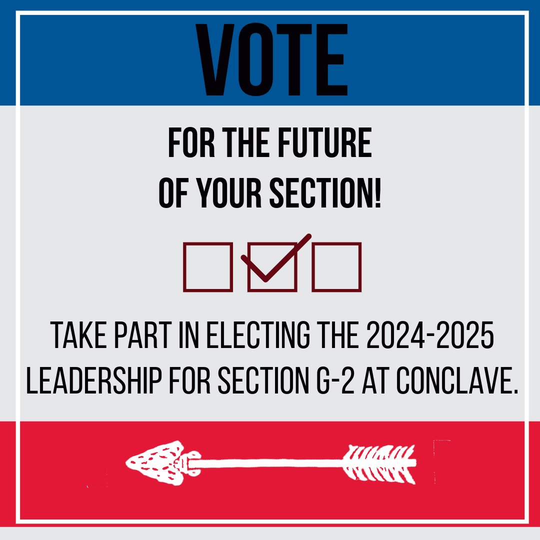 Attend Conclave and elect our future leadership!!!!!
#lonestarfellowship #sectionconclave #orderofthearrow #OA #SectionG2
