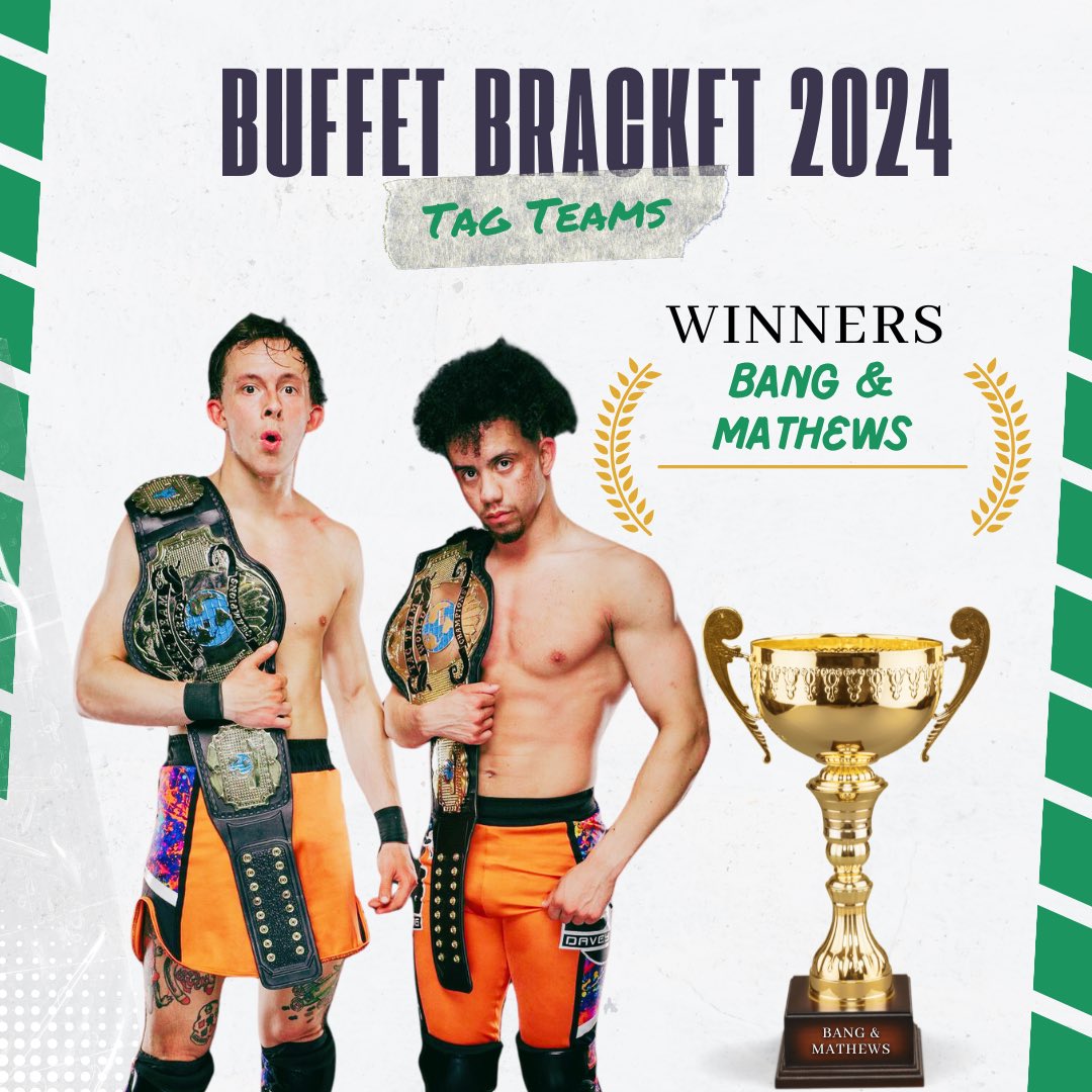 Congratulations to the winners of the 2024 #BuffetBracket! 

Bang & Mathews, thanks to all the fans that voted! #MarchMadness