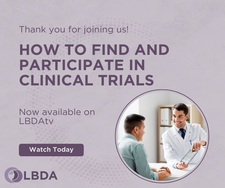 The fifth webinar of 2024, 'How to Find and Participate in Clinical Trials: Practical Advice & Real-World Examples,' is now available on LBDAtv. Watch on LBDAtv at youtu.be/NolA9pxmDUI?si… #Lewybodydementia #clinicaltrials