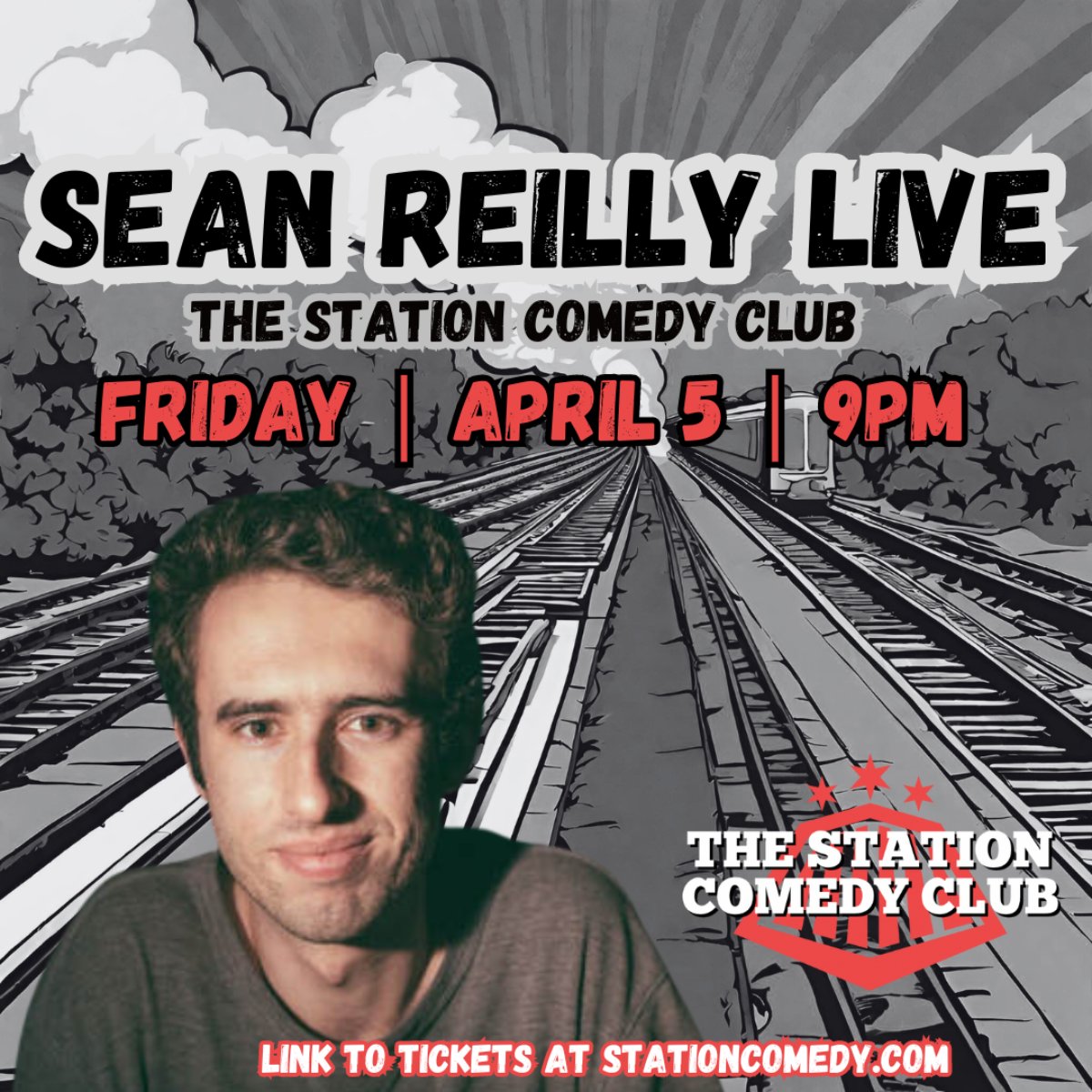 Comedian Sean Reilly is coming back to The Station Comedy Club for one night only on Friday, April 5th at 9 PM! His comedy videos have generated tens of millions of views online, and he hosts a comedy podcast Sean's Show. t.dostuffmedia.com/t/c/s/134819