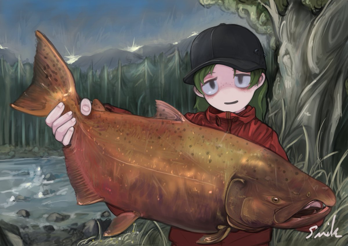 「salmon series 」|sumirechan　ｺﾐﾃｨｱ144@M37aのイラスト